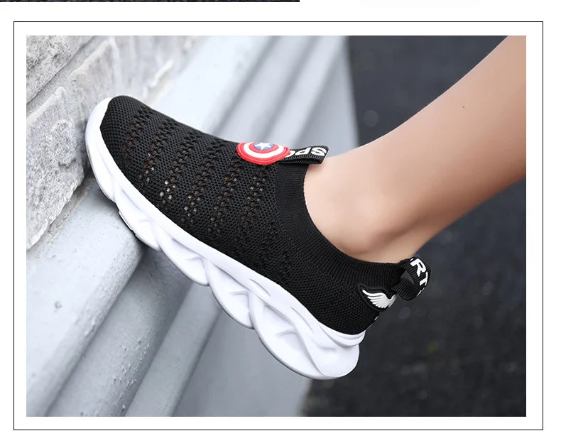 Unisex Summer Children Shoes Sport Sneakers Breathable Casual Shoes Mesh Net Cloth Kids' Sports Flat Sneakers