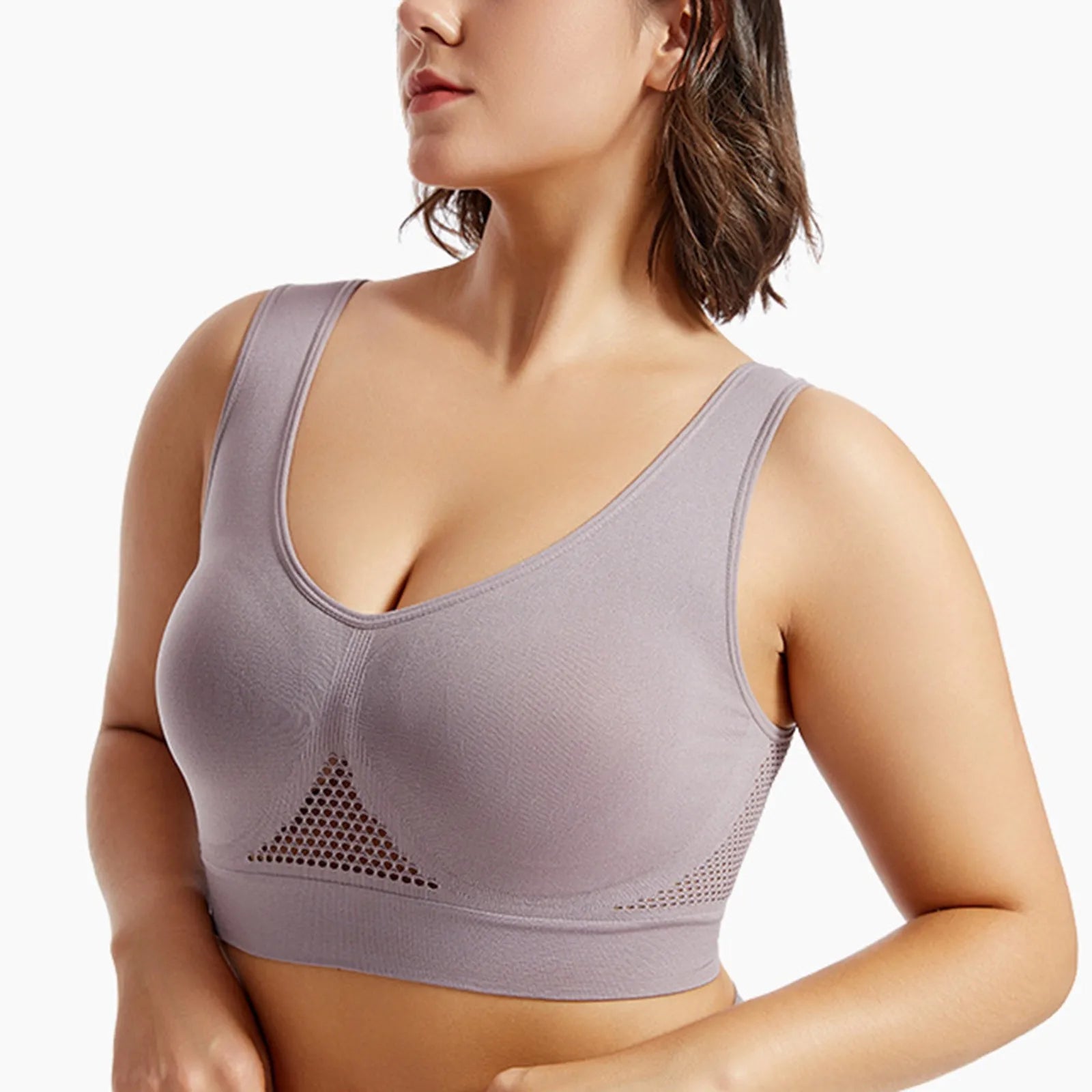Women’s High Support Sports Bra – Shockproof Beauty Back Yoga & Running Fitness Vest with Soft Anti-Sagging Support
