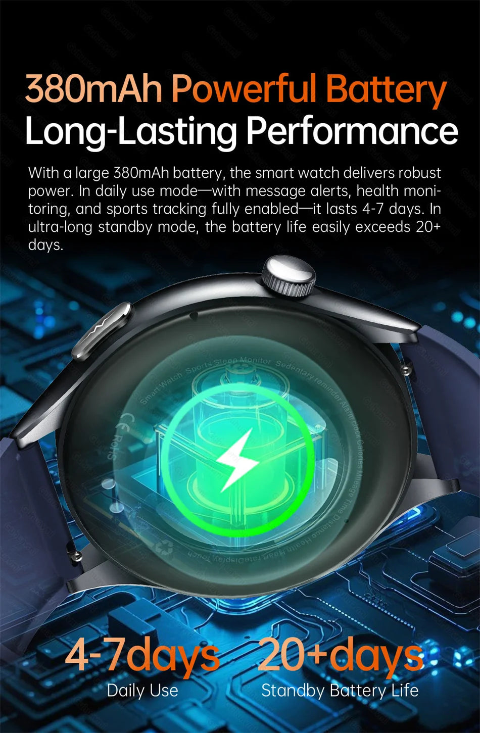 2025 New Smart Watch NFC ECG+PPG Blood oxygen Uric Acid Blood Pressure Sapphire Smartwatch Men - Compatible With Samsung Galaxy, Xiaomi, & Huawei IOS