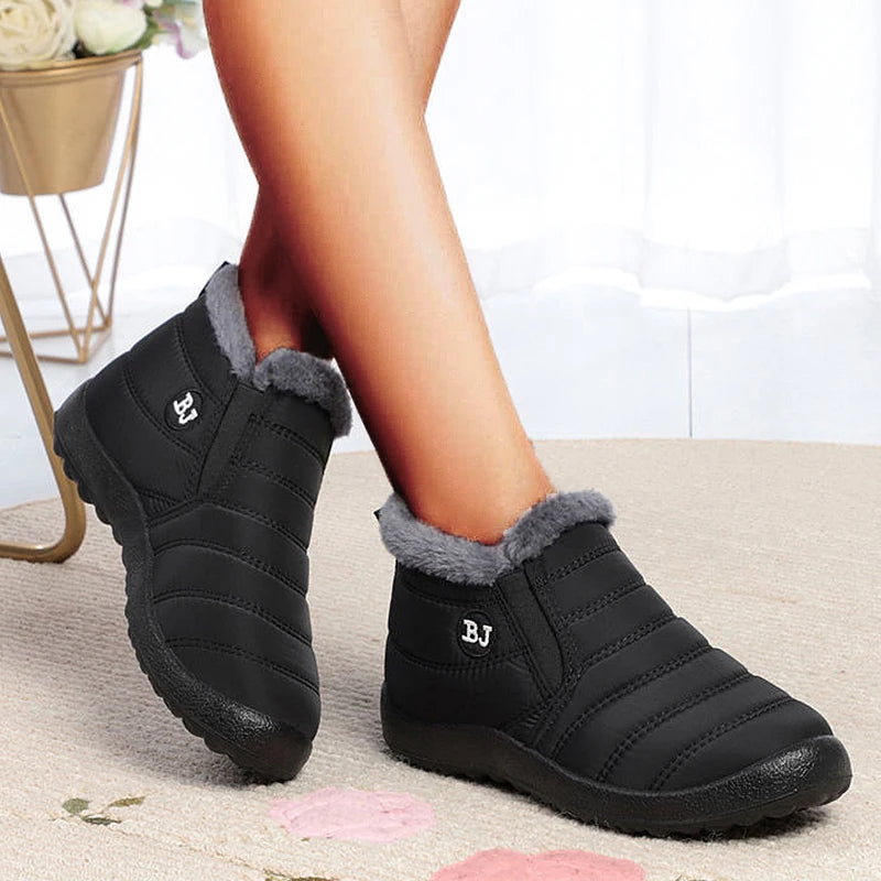Snow Women Boots Soft Shoes Chunky Plus Size Boots Ladies Fur Ankle Boots New Couple Shoes Platform Women's Winter Botas Mujer