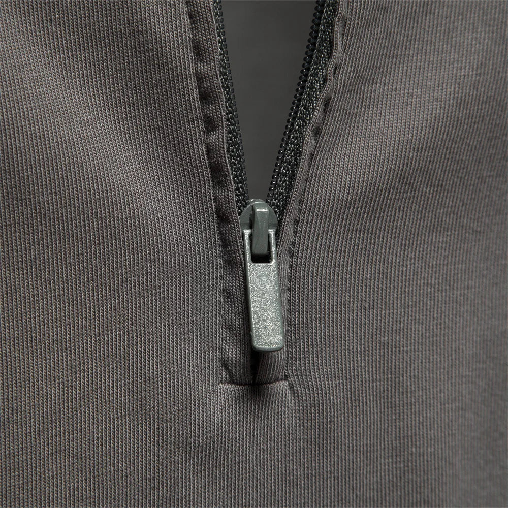 Men's Long Sleeve Polo Shirts 100% Cotton Solid Colour Casual Polo Shirts Spring Autumn Basic Polos For Men