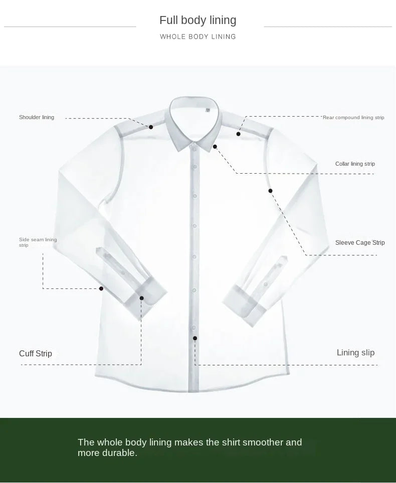 2024 Niche Chic Dubbelgevouwen Mouw Windsor Kraag Zakelijk Overhemd met Lange Mouwen Heren Hoogwaardige Jurk willekeurige Franse Manchetknopen