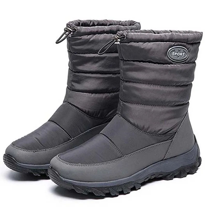 Women Boots Snow Plush Ladies Shoes Waterproof Women Shoes Zipper Boots Ladies Keep Warm Soft Botas Mujer Women's Winter Shoes