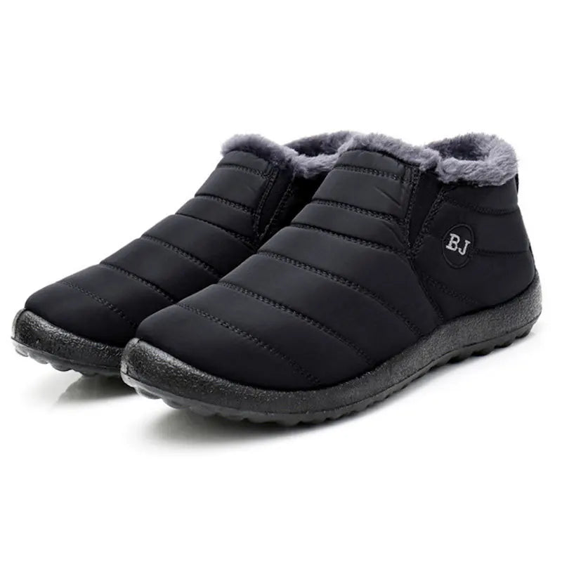 Snow Women Boots Soft Shoes Chunky Plus Size Boots Ladies Fur Ankle Boots New Couple Shoes Platform Women's Winter Botas Mujer