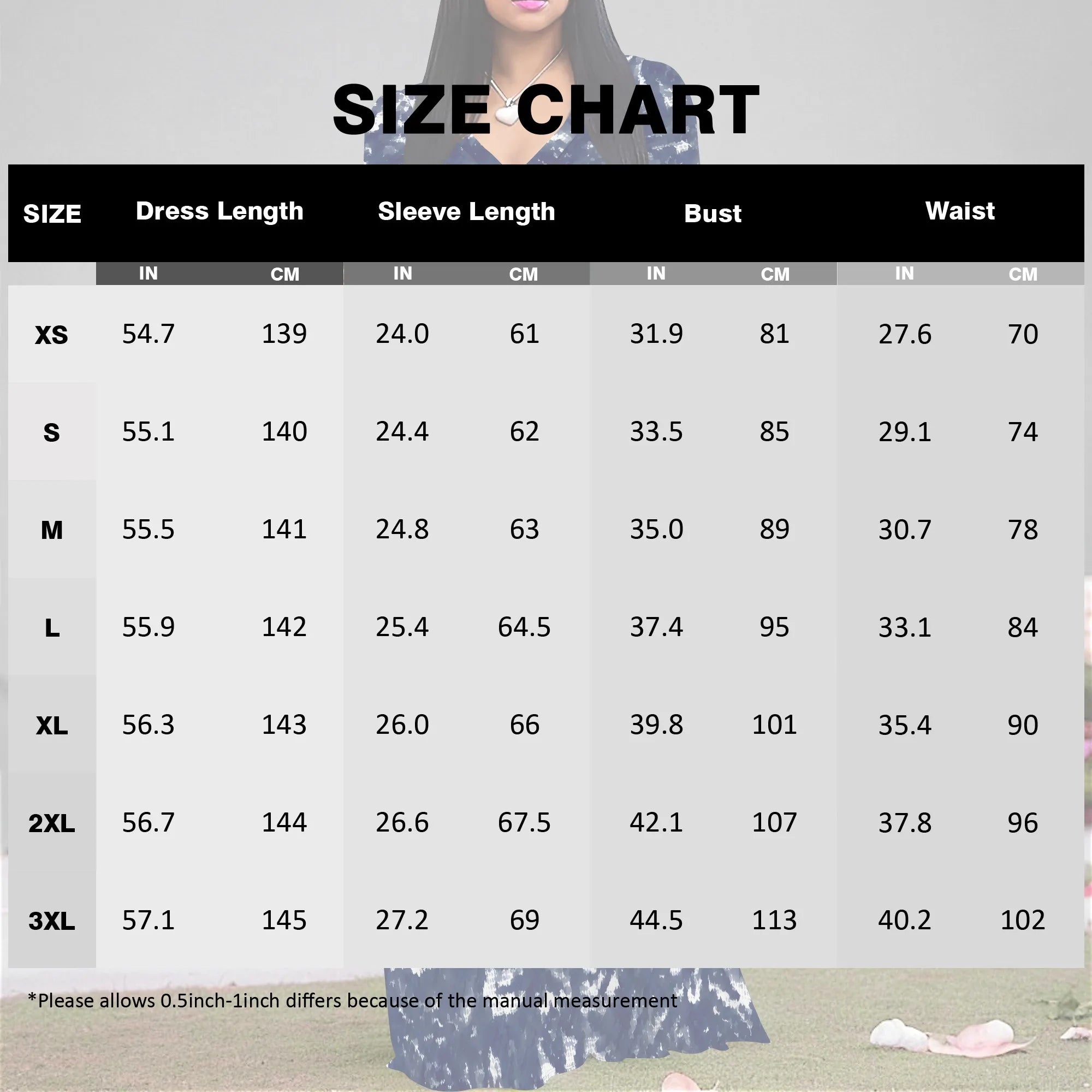 Tie-Dye V-Neck Long Sleeve Maxi Dress Women Casual Boho Fall Holiday Outfits