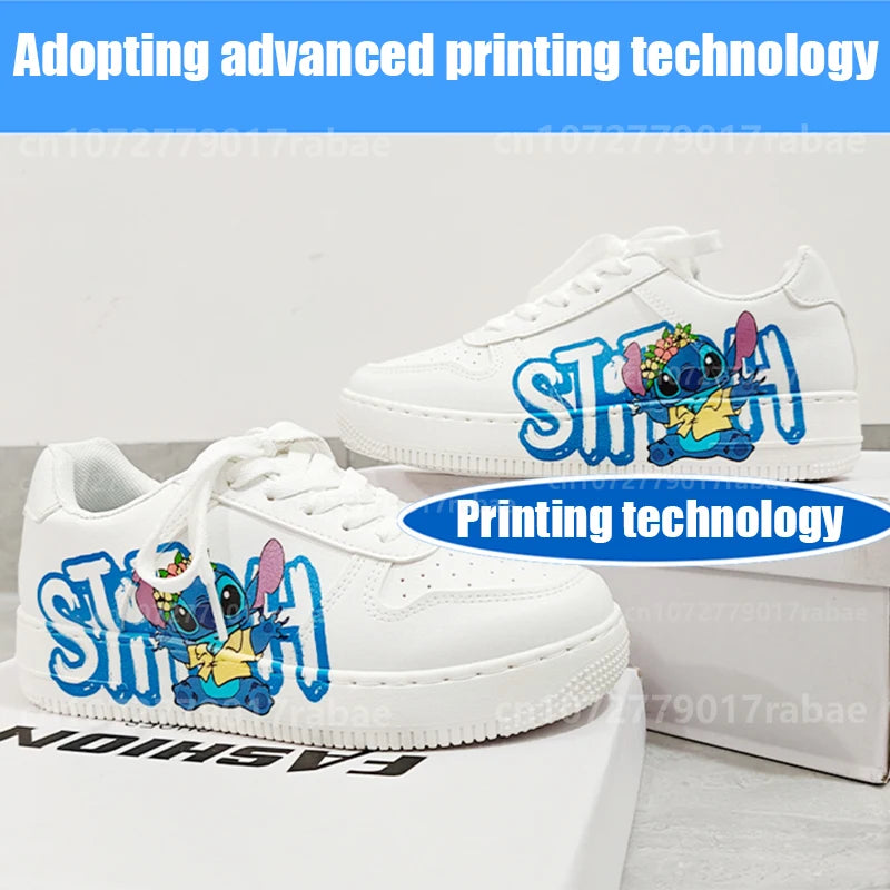 Lilo Stitch Sneakers Boys Girls Light Sports Student Shoes Hook Anti-Slip Outdoor For Kids Basket Shoes Children's Gift