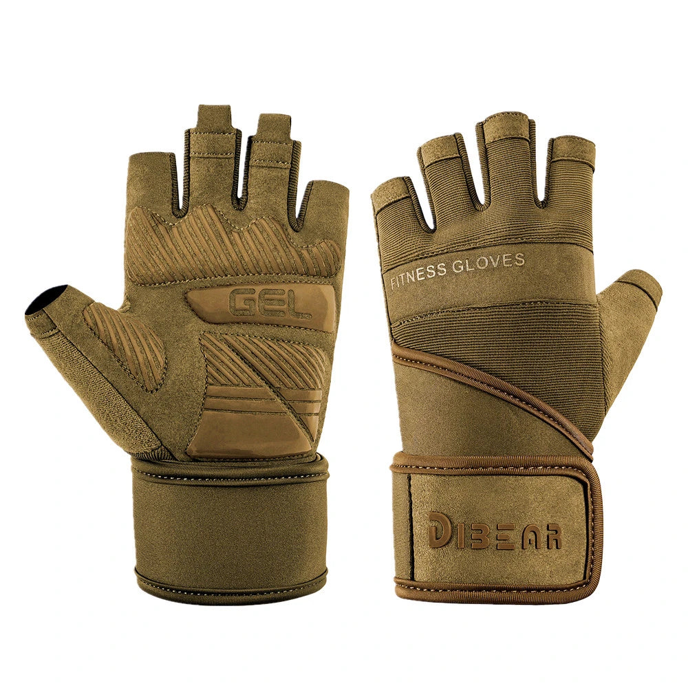 Anti-Slip Gym Gloves For Firm Grip on Bodybuilding And Weightlifting Equipment -  Suitable For Dumbbell Trainings, CrossFit Pull Ups & Workout Exercises