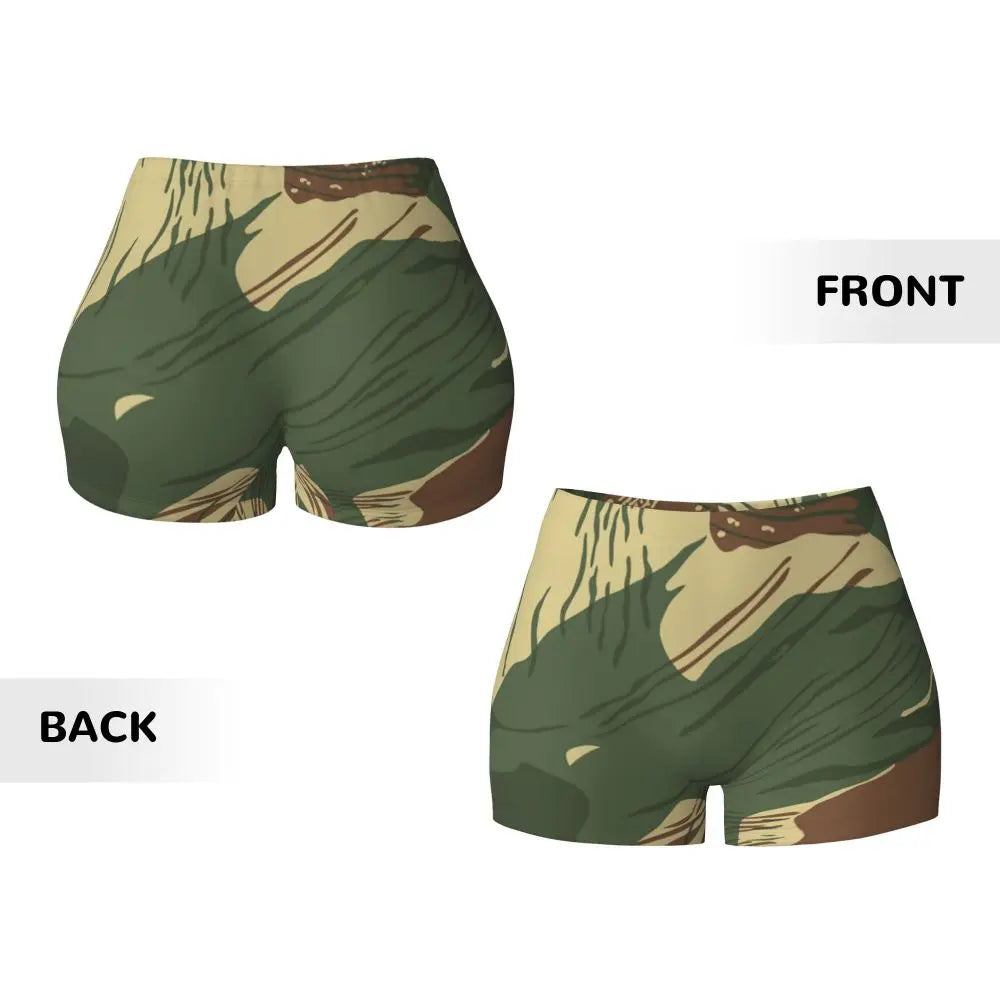 Custom Marpat Camo Workout Volleyball Biker Shorts for Women Woodland Camouflage Gym Yoga Shorts