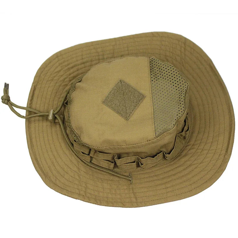 New Tactical Boonie Hat Cap Outdoor Sports Fishing Hiking Hat Hunting Hiking Camping Camo Sunproof Hats Mens Headwear
