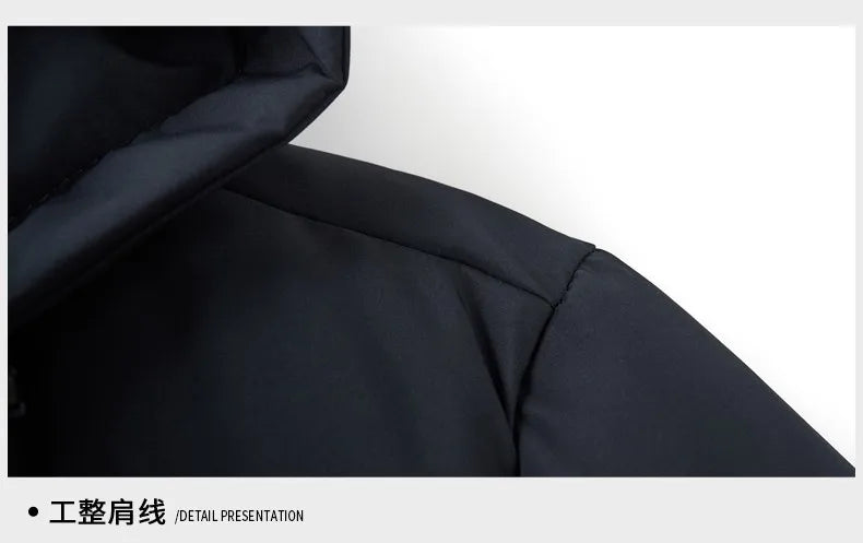 Men's Top Grade Designer Winter Brand Parka Jacket Casual Fashion Windbreaker Hooded Thick Bubble Male Coats