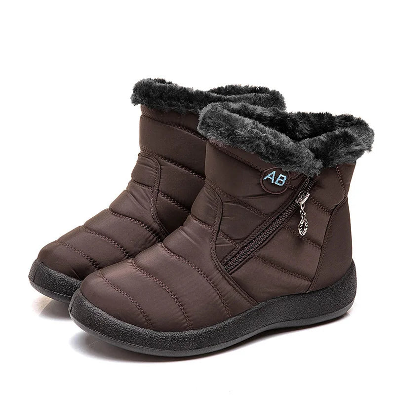 Snow Boots Women Comfortable Ladies Shoes Waterproof Shoes For Women Zipper Women Shoes Soft Keep Warm Winter Boots Botas Mujer