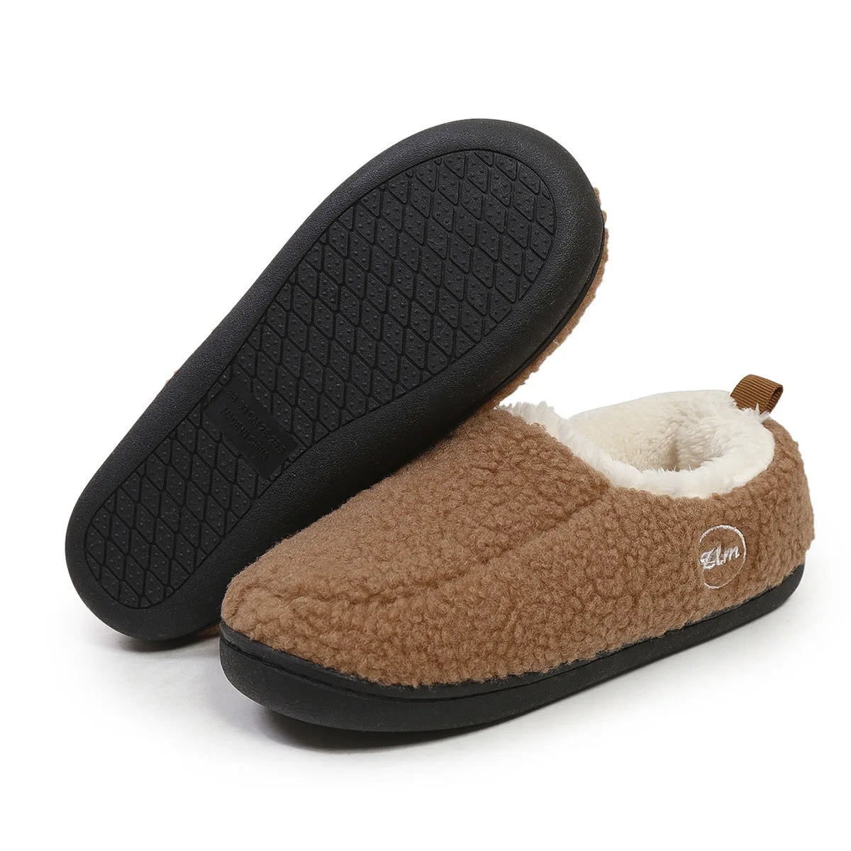 Women's Winter Fluffy Warm Slippers Short Plush Lined Home Shoes Suitable For Indoor and Outdoor Use With Anti-Skid Fuzzy Ladies Cotton Shoes