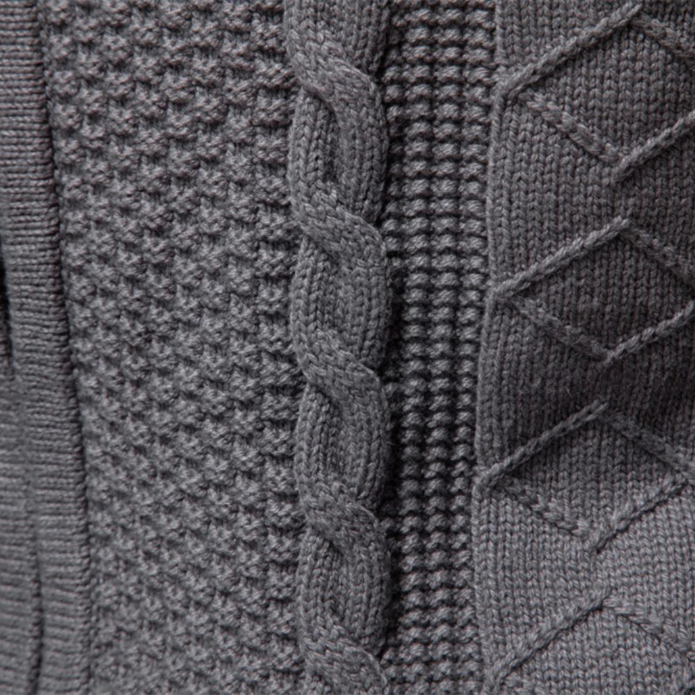 Men's Classic Zip-Up Jacket Cotton Solid Colour Fleece Lined Winter Warm Outdoor Sports Luxury Casual Male Outerwear