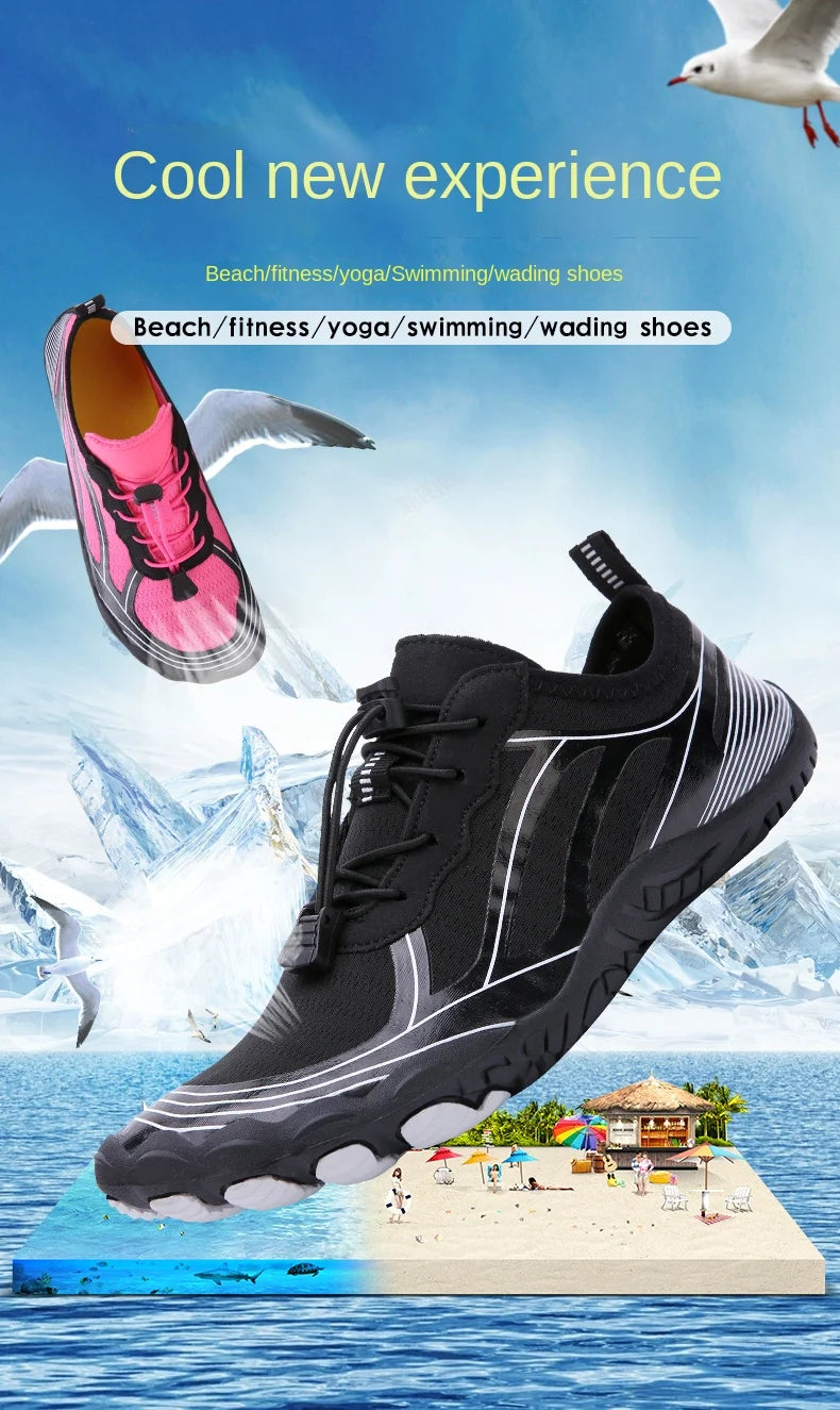 Unisex Quick-Dry Water Shoes – Breathable Aqua Beach & Diving Shoes for Swimming, Hiking & Outdoor Water Sports