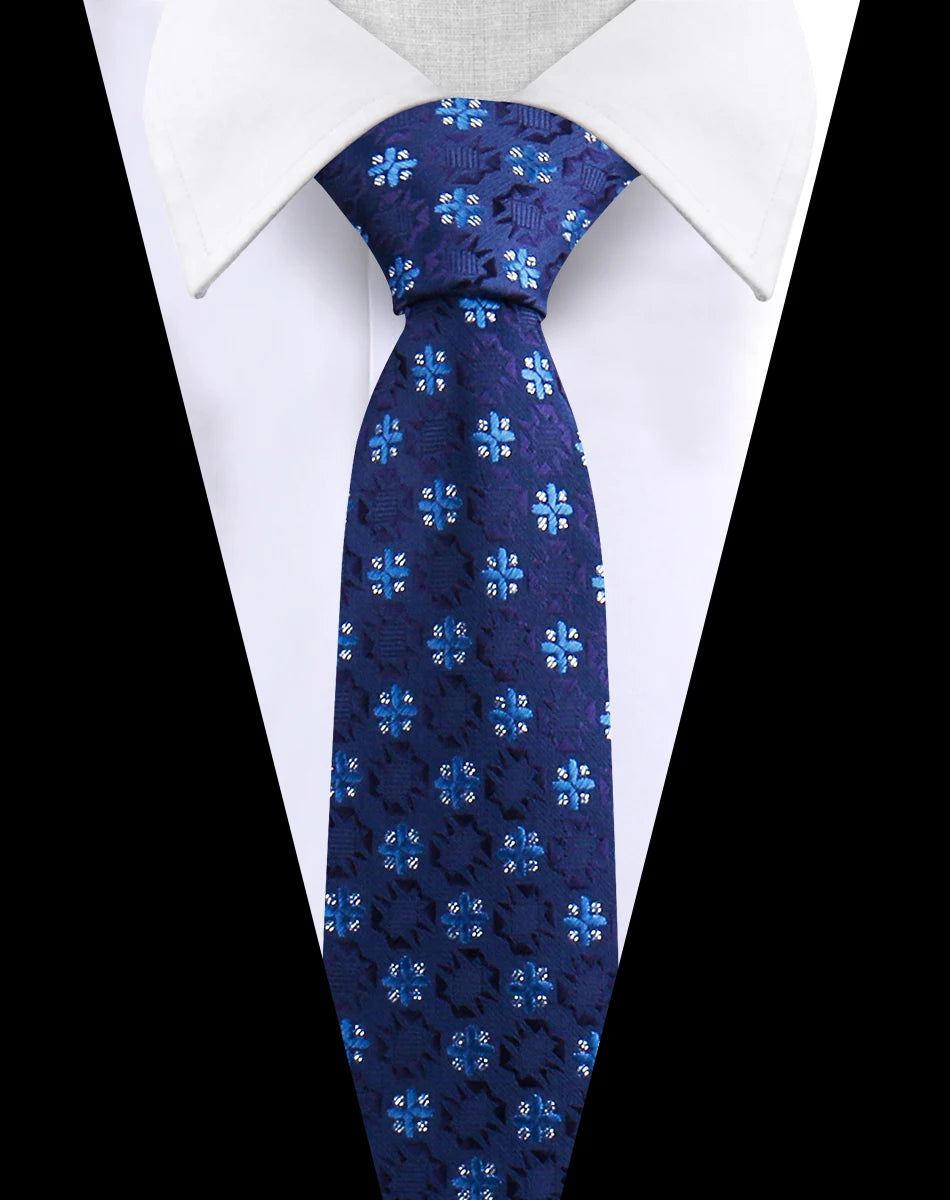 Men's Luxury Paisley Necktie Floral Wedding Style Business Tie Polyester 146x7.5cm Gift for Adult Male Occasions