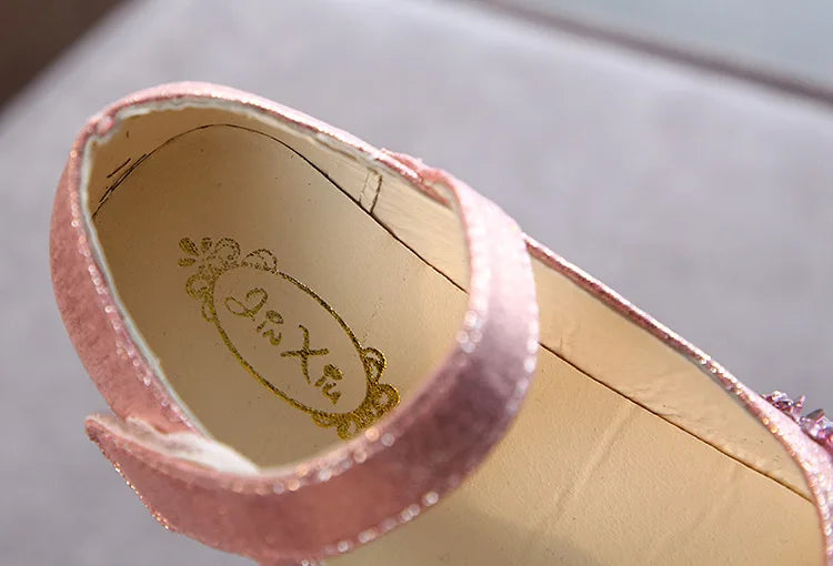 Spring New Children Shoes Girls Princess Shoes Glitter Children Baby Dance Shoes Casual Toddler Girl Sandals Crystal Shoes Party