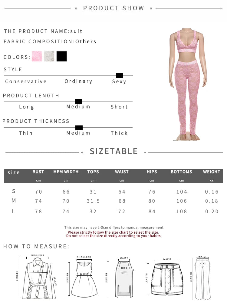 Jacquard Sexy 2-delige set voor dames, dunne zomer coquette, brede riem, tanktops + leggings, stretch, bijpassende clubkleding