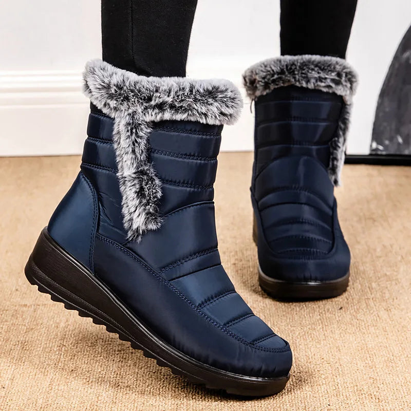 Boots Woman Snow New Women Shoes Platform Shoes Women Fashion Mid Women's High Boots 2025 Trend Botas Mujer Winter Shoes Boots