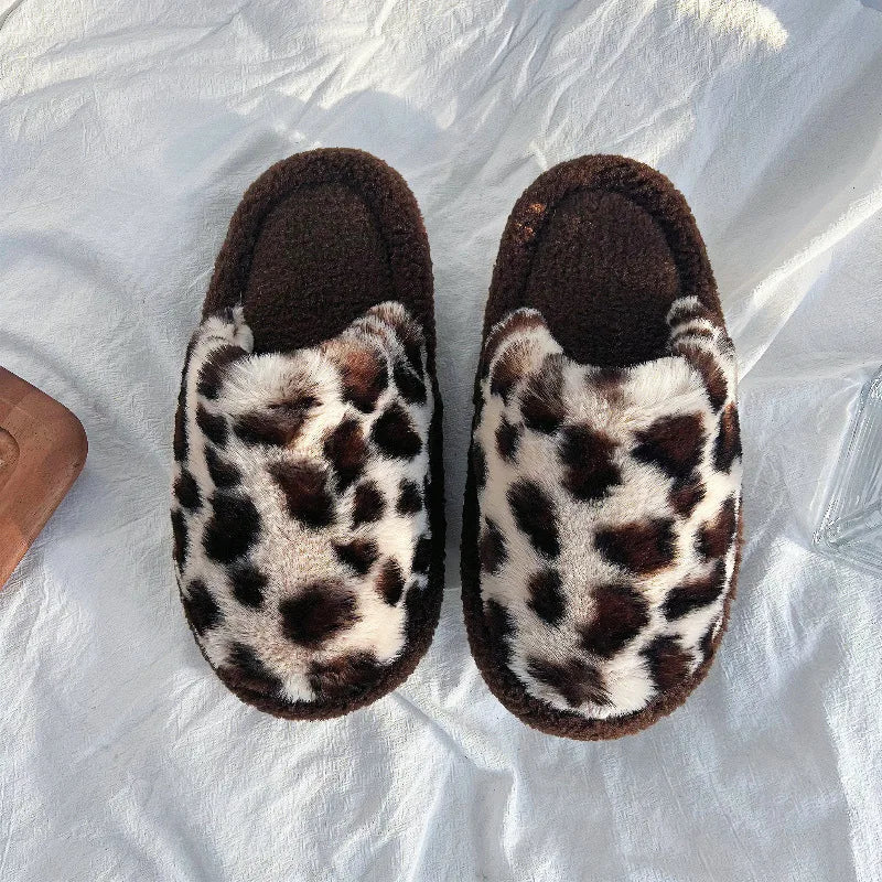 Kids' Slippers House Shoes Cartoon Little Red Mouse Open Toe Winter Shoes Warm Anti-Slip Shoes For Girls Size 36-41