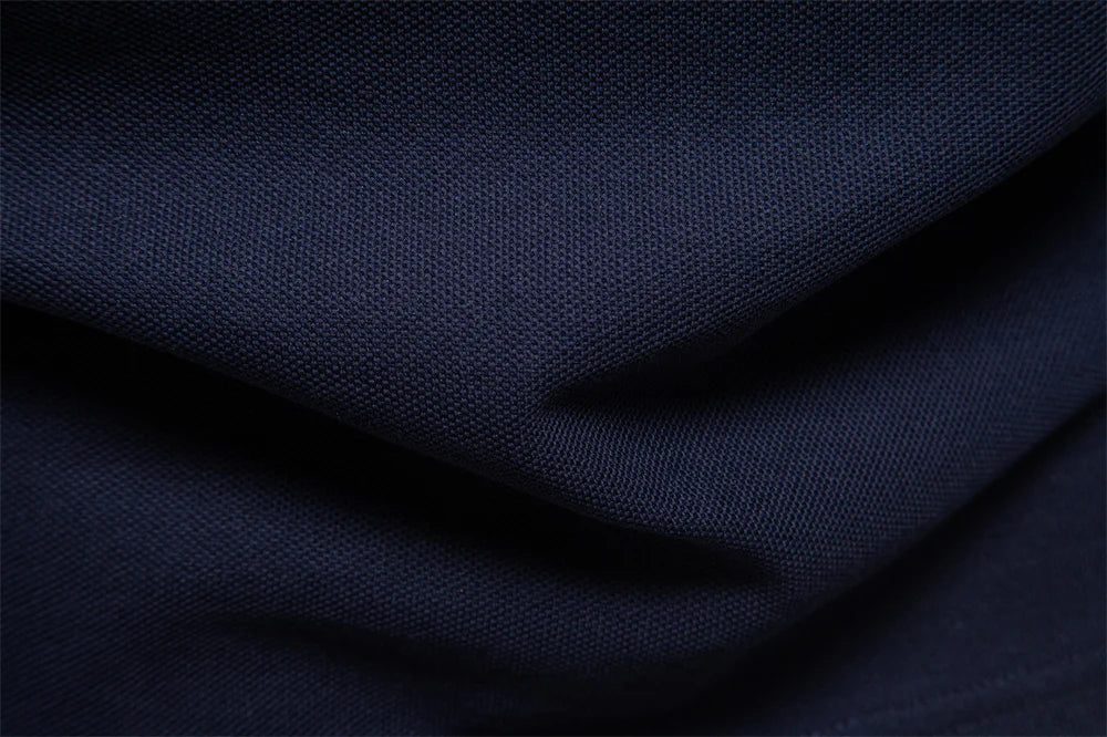 2025 Men's Henley Polo Shirt Cotton Solid Colour Long Sleeve Designer Polo for Male Social Luxury Touch