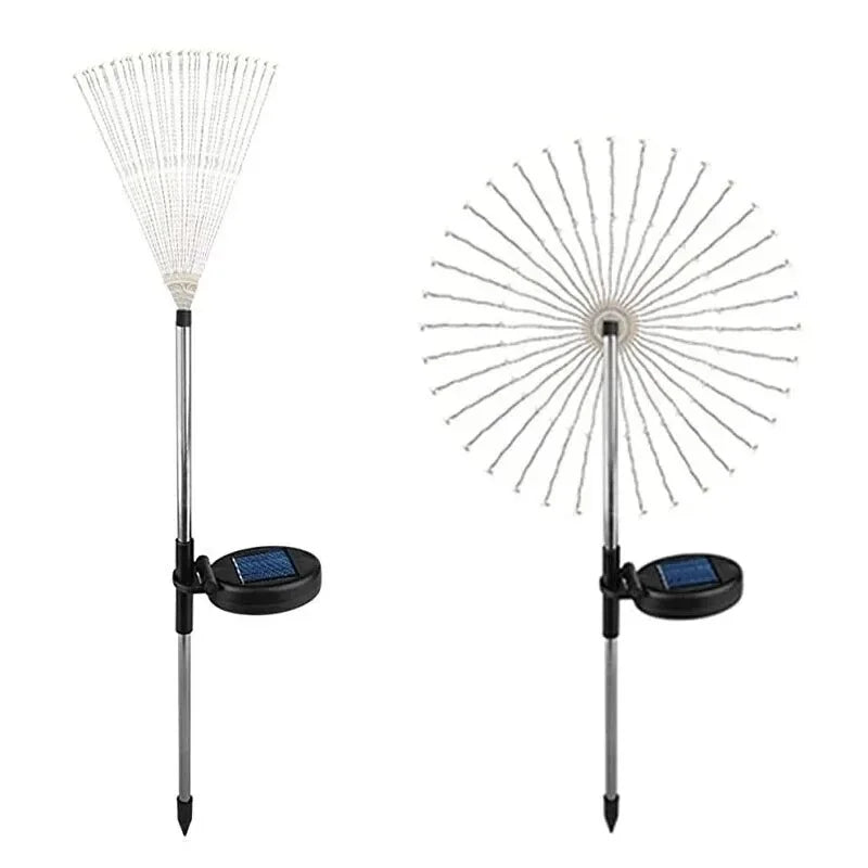 200LED LED-zonnevuurwerkverlichting voor buiten, grasbol, paardenbloemlamp voor tuin, gazon, landschapslamp, vakantieverlichting
