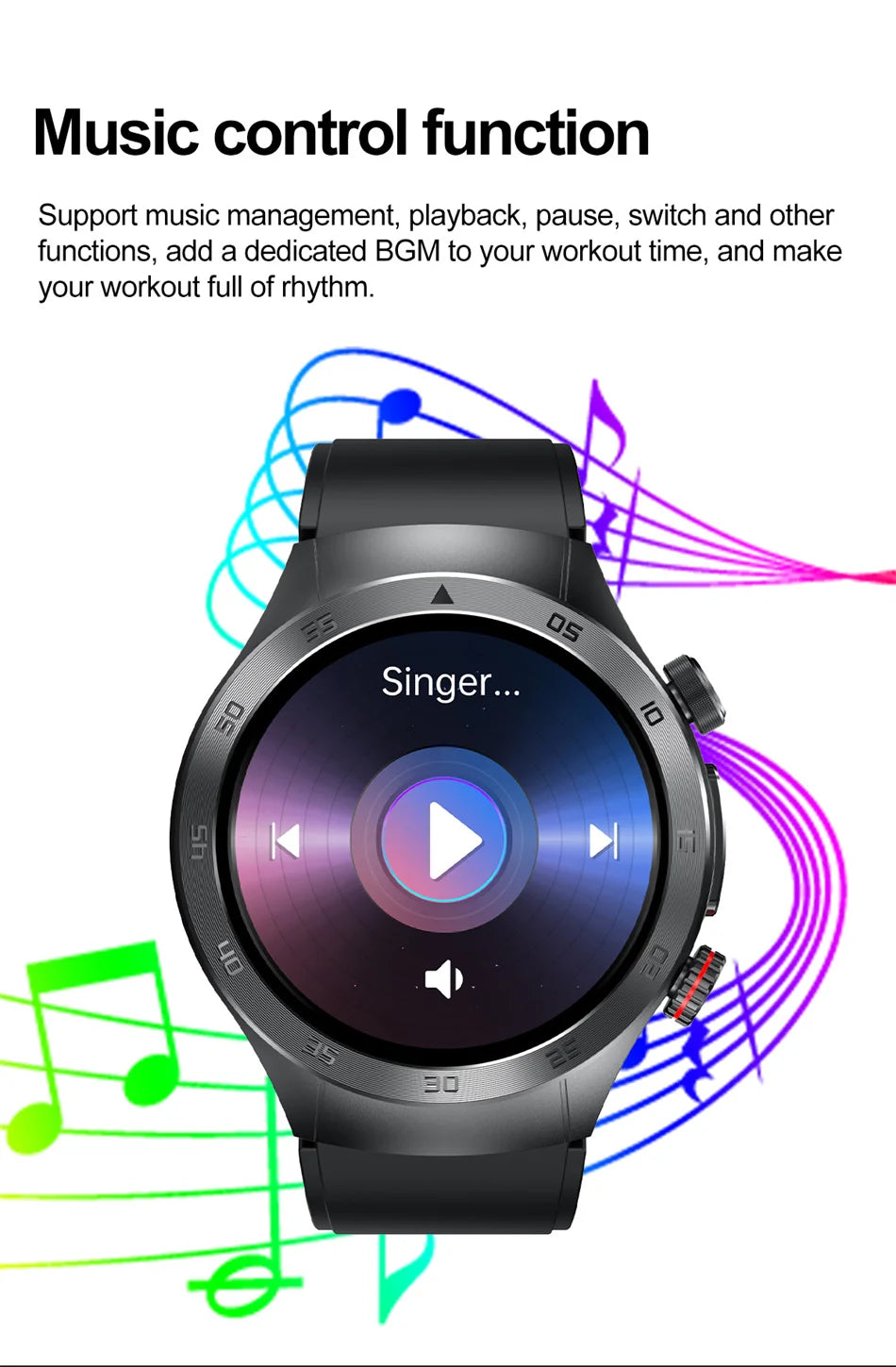 2025 New Smart Watch ECG+PPG Laser Treatment Blood Lipid Heart Rate Blood Pressure Health Sport Smartwatch For Men - Compatible with Huawei & Xiaomi IOS