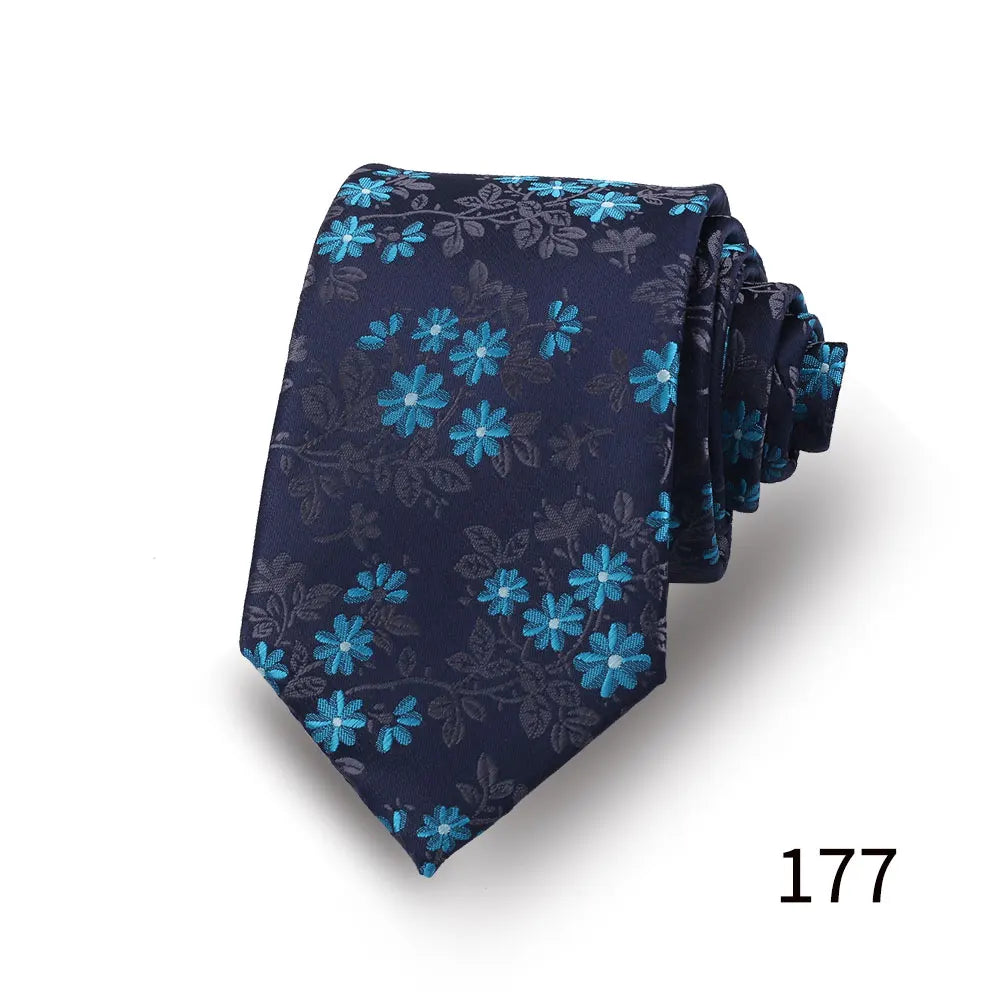 Men's Luxury Paisley Necktie Floral Wedding Style Business Tie Polyester 146x7.5cm Gift for Adult Male Occasions
