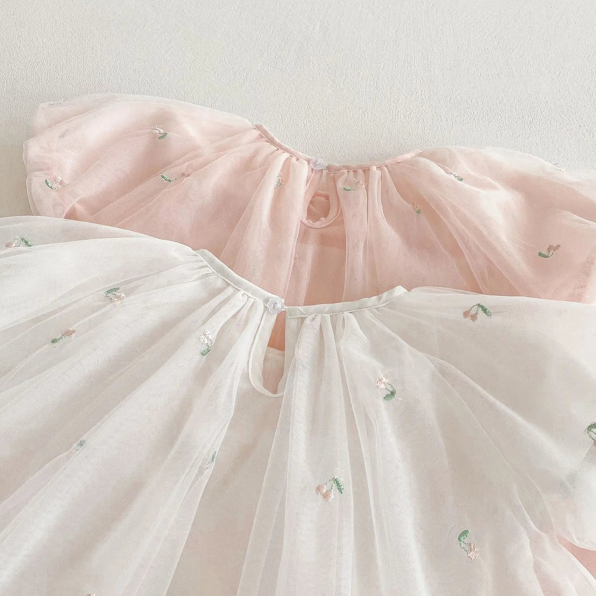 2025 Summer Girls' Clothing Baby Children's Exquisitely Embroidered Tulle Princess Dresses Kids Birthday Dress 0-5Y Girls