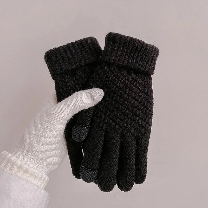Women's Winter Gloves Cycling Motorcycle Tactical Hiking Sky Fishing Snowboard Full Finger Plush Thickened Gloves