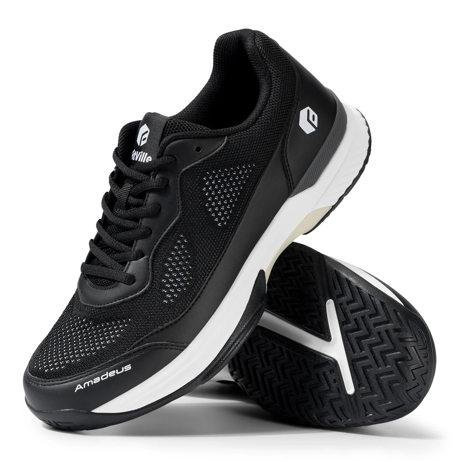 Sports Shoe for Men's Tennis Shoes Professional Training Sneakers Anti-Slip Sweat Absorbent Swollen Feet Arch Support