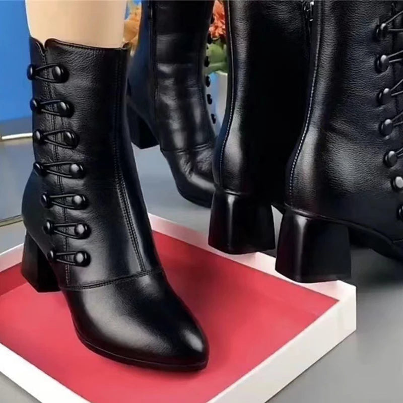 Snow Women's Boots Platform Shoes Woman Warm Fur Shoes Women 2025 Trend Long Boots Lightweight Winter Ladies Boots Botas Mujer