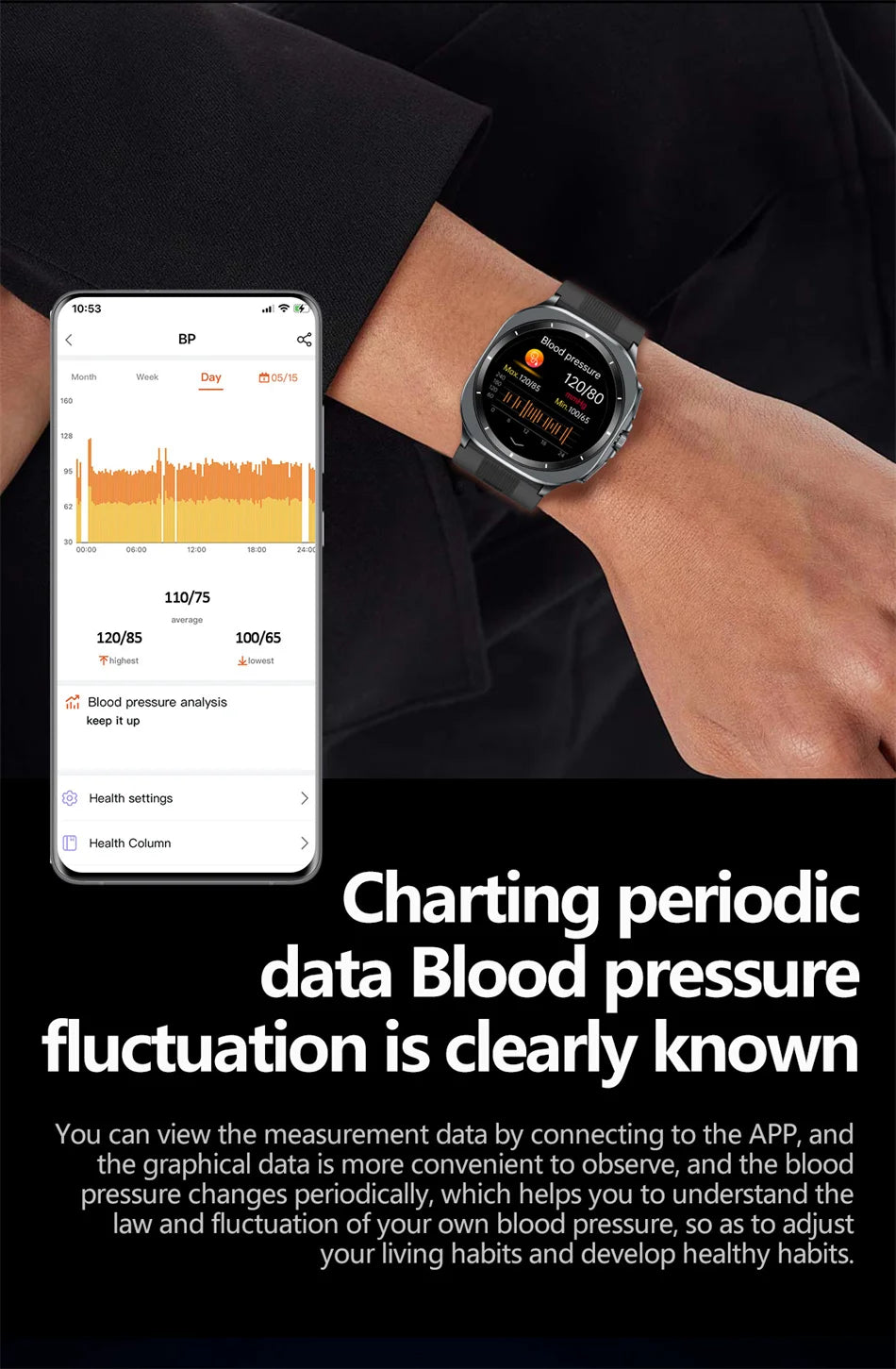 2025 Health track Smartwatch Air Pump Airbag True Blood Pressure Health Measure Smart Watch Men Women Blood oxygen BT Call