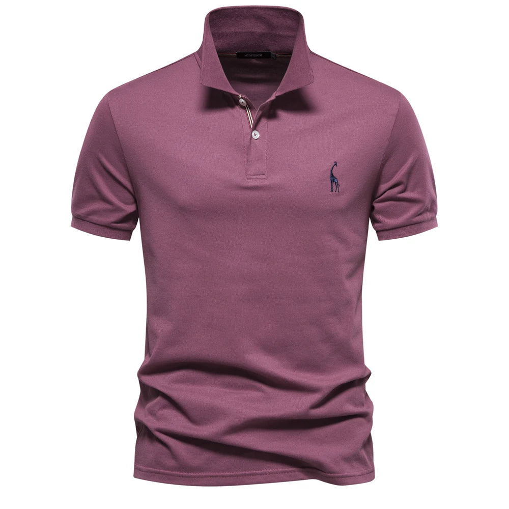 Men's Polo Shirts Cotton Polo Shirts for Men Short Sleeve High Quality Solid Polo Men New Summer Clothing