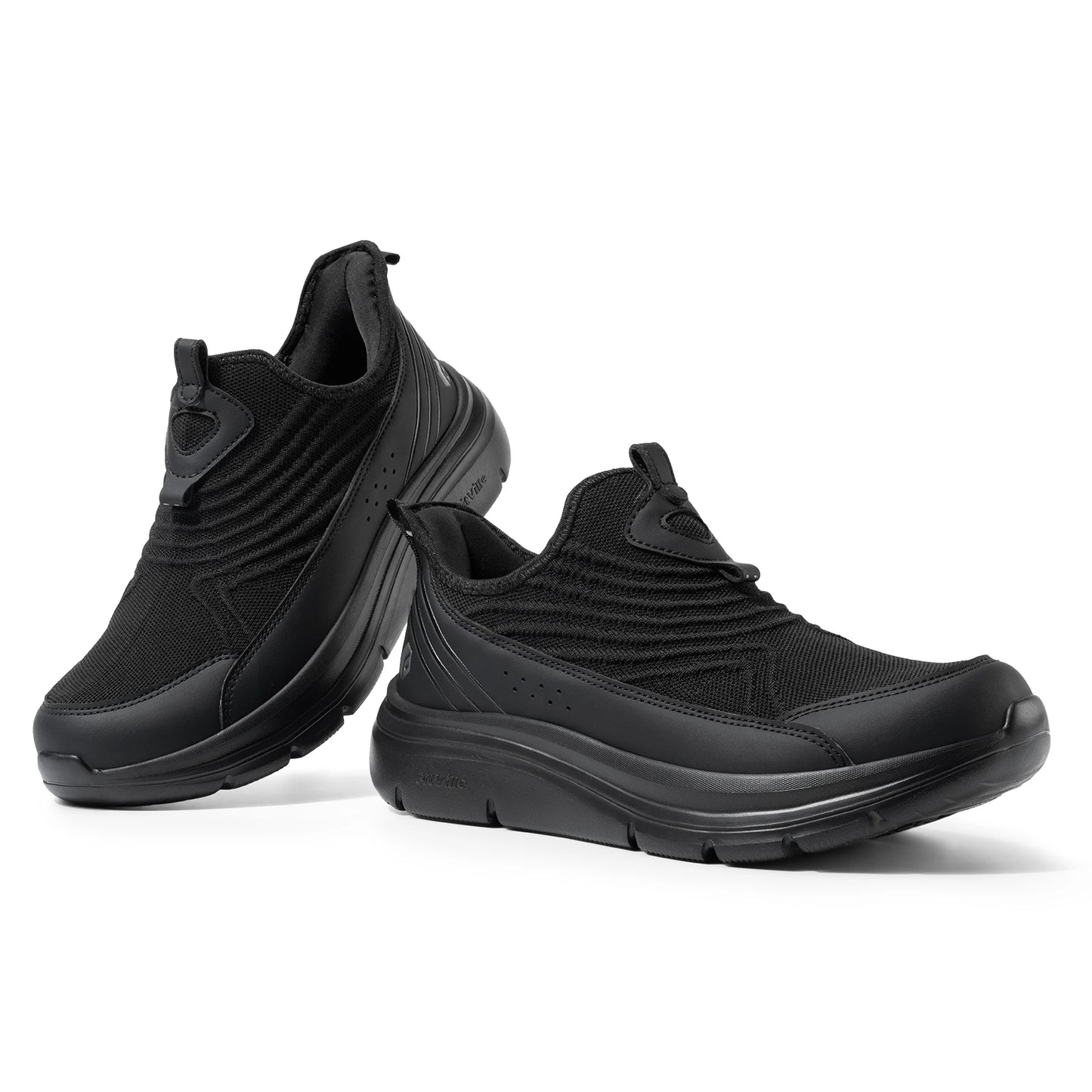 Wide Men's Slip-On Walking Shoes Lightweight Breathable Outdoor Casual Sports Running Shoes Sneakers For Swollen Feet