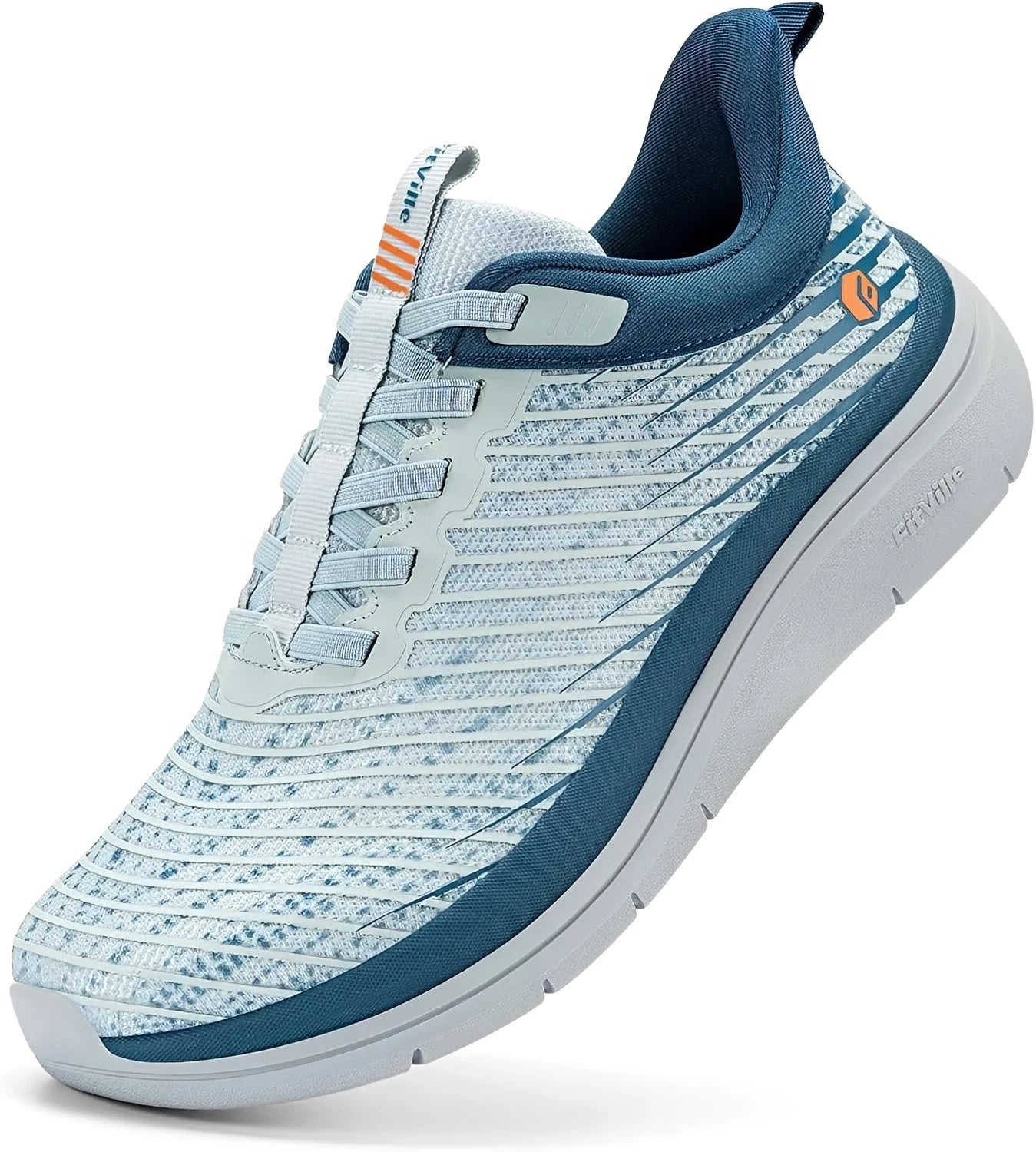 Men’s Wide Fit Walking Shoes – Breathable Lightweight Sneakers with Arch Support & Shock Absorption for Flat Feet