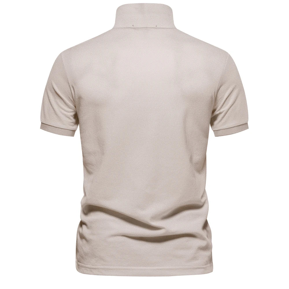 Men's Polo Shirts Cotton Polo Shirts for Men Short Sleeve High Quality Solid Polo Men New Summer Clothing