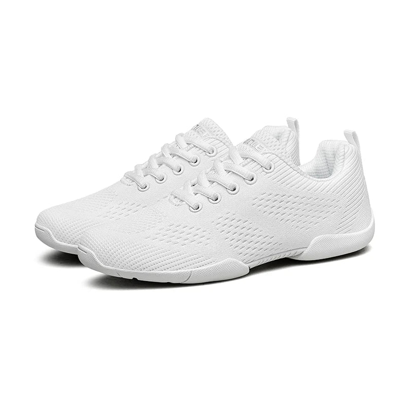 White Cheerleading Dancing Sneakers for Youth Girls Lightweight Perfect for Athletic Training Tennis Walking and Cheer