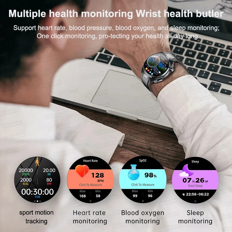NFC Smart Watch 2 in 1 Multiple Sports GPS Track Health Monitor Custom Dial 1.53 Inch Headset Smartwatch - Compatible with HUAWEI & Xiaomi IOS