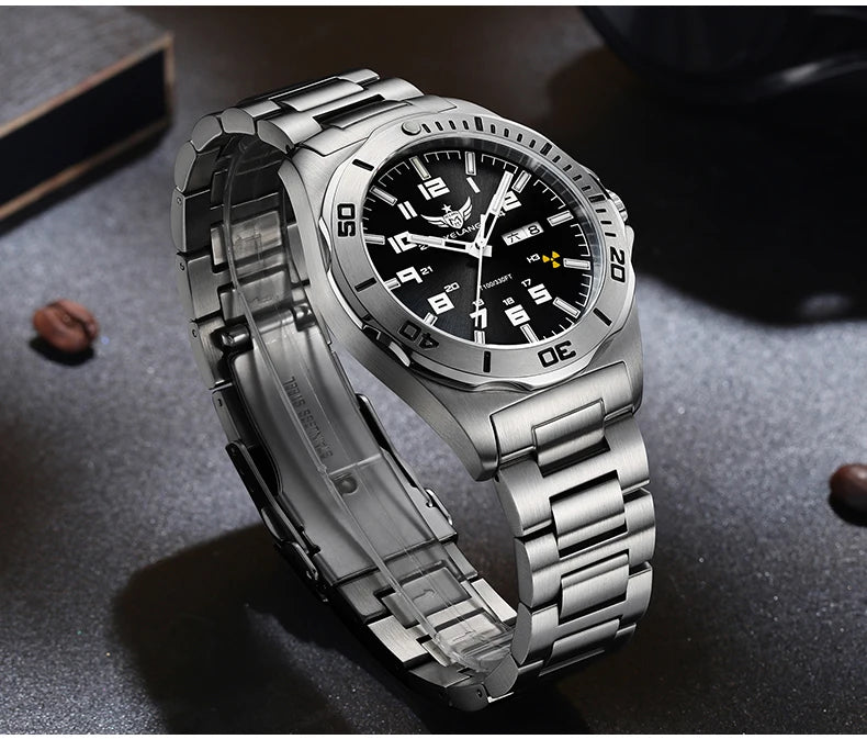 YELANG Watch Men's 44MM Mechanical Wristwatches Luxury Sapphire Glass AR Coated Automatic Watches 10BAR Waterproof Watch For Men