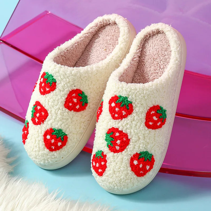 Unisex Slippers House Shoes Cartoon Winter Shoes Warm Anti-Slip Home Slipper Soft Bottom Kids' Shoes Size 36-45