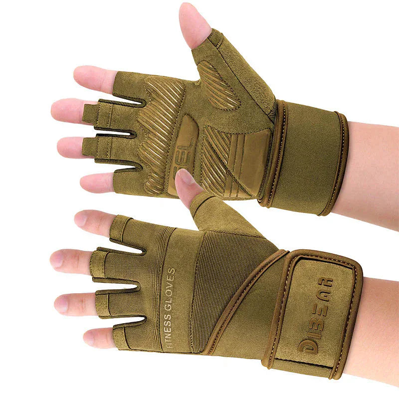 Anti-Slip Gym Gloves For Firm Grip on Bodybuilding And Weightlifting Equipment -  Suitable For Dumbbell Trainings, CrossFit Pull Ups & Workout Exercises