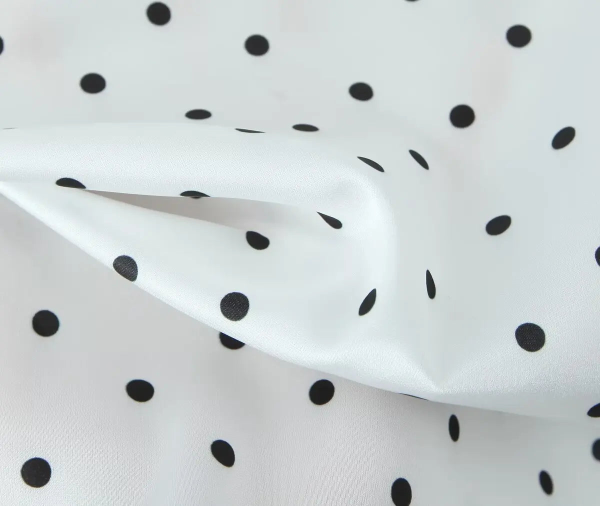 2025 Dames Vintage Zwart Wit Polka Dot A-lijn Knielengte Rok Sexy Lage Taille Vakantie Zomerrokken