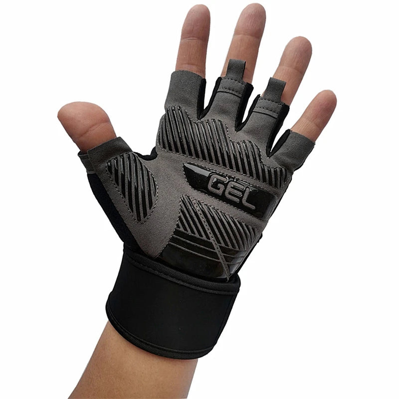 Anti-Slip Gym Gloves For Firm Grip on Bodybuilding And Weightlifting Equipment -  Suitable For Dumbbell Trainings, CrossFit Pull Ups & Workout Exercises