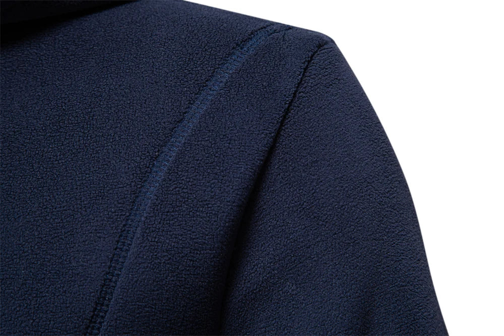 Herren Winter Solid Fleece Hoody Hochwertiger warmer Casual Kordelzug Hut Sweatshirt Softshell Hoodies für Männer