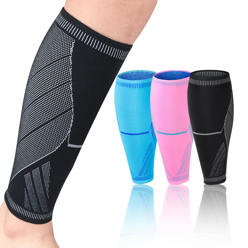 1pcs Running Athletics Compression Sleeves Leg Calf Shin Splints Elbow Knee Pads Protection Sports Safety Unisex