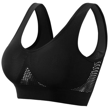 Women’s High Support Sports Bra – Shockproof Beauty Back Yoga & Running Fitness Vest with Soft Anti-Sagging Support