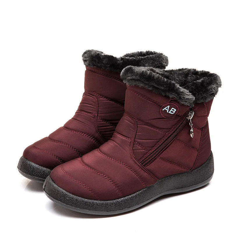 Snow Boots Women Comfortable Ladies Shoes Waterproof Shoes For Women Zipper Women Shoes Soft Keep Warm Winter Boots Botas Mujer