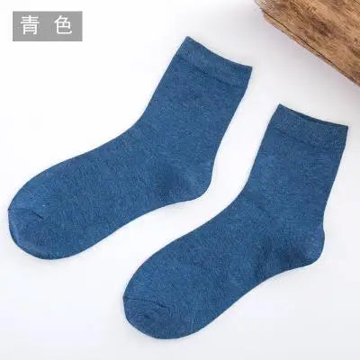 10 Pairs Women's Solid Colour Bamboo Fibre Socks Korean Casual Fashion Breathable Harajuku Female Socks