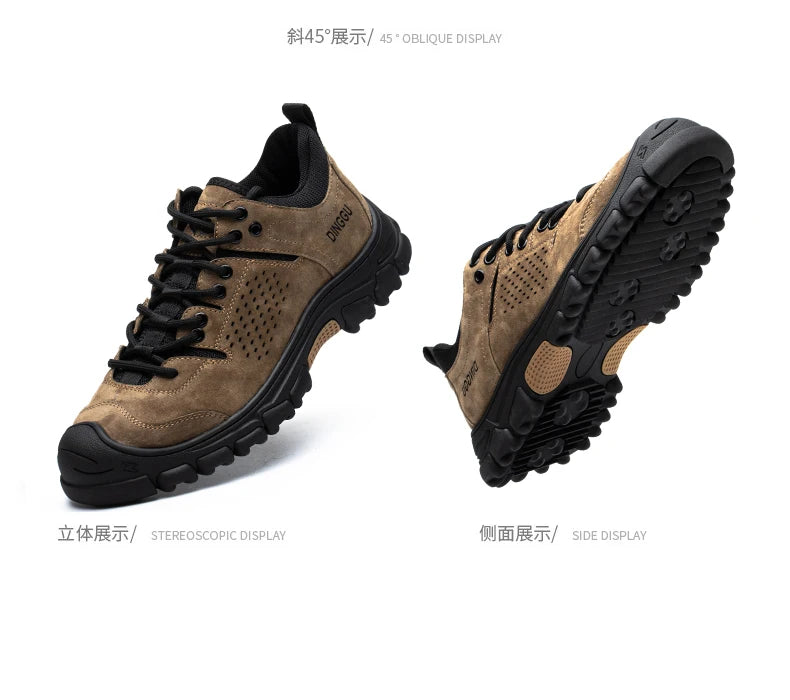 EOCENE Men’s Steel Toe Safety Work Shoes – Lightweight Anti-Smash & Puncture-Resistant Industrial Sneakers