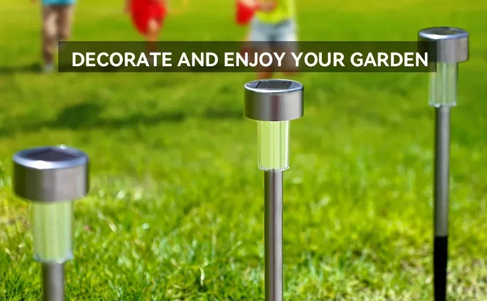 Solar Outdoor Lights Garden Lamp Solar Powered Waterproof Landscape Path Outdoor for Yard Backyard Lawn Patio Decorative